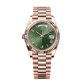 Executive Day-Date 40 – Green Sunburst Dial | Rose Gold Tone President Bracelet & Fluted Bezel