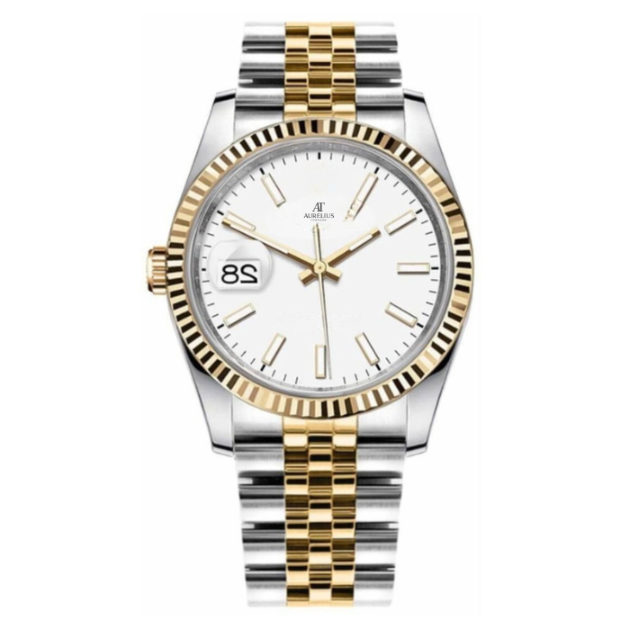 Classic 36 – Champagne Dial | Steel & Gold Tone Jubilee Bracelet & Fluted Bezel